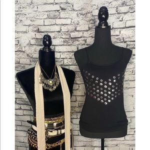 Xs “extra small” silver studded Ingear tank top.